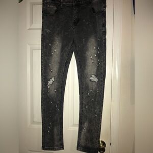 M. Society Mens skinny distressed jeans